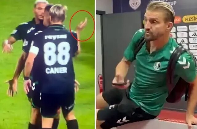 Takım arkadaşını tokatladı! Herkesin özür beklediği Caner’in maçtan sonra yaptığına bakın