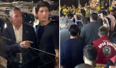 Taraftarla burun buruna! Ali Koç’un zor anları