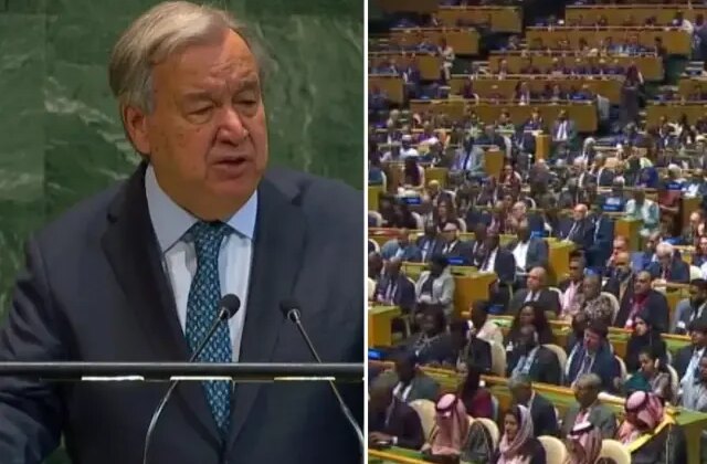 Tarihi oturumda BM Genel Sekreteri Guterres’in sözleriyle salon buz kesti