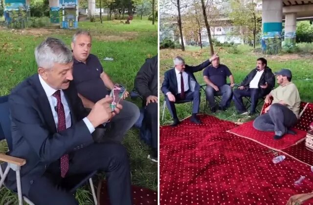 Tartışma yaratan görüntü: Belediye başkanı, arsa alan Arapları böyle tebrik etti