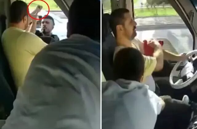 Trafikte dehşet: Oğlu, bıçaklanan babasının hayatını böyle kurtardı