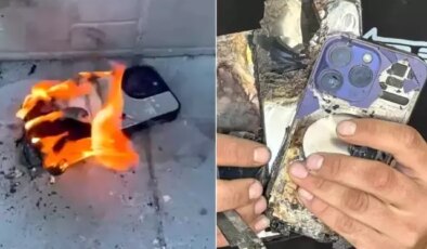 Uğruna geceden sıraya girilen telefon vatandaşın cebinde alev alev yandı
