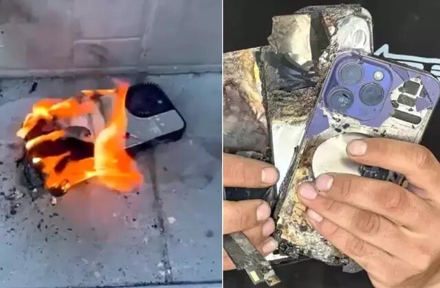 Uğruna geceden sıraya girilen telefon vatandaşın cebinde alev alev yandı