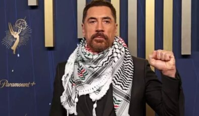 Ünlü oyuncu, Emmy Ödülleri’nde Filistin’e destek verdi: “Soykırımı durdurun, özgür Filistin!”