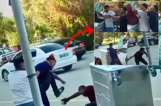Vicdanları yaralayan görüntü: Babası yaşındaki kağıt toplayıcısını tekme tokat dövdü