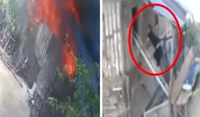 Yanan eve hiç düşünmeden girdi! İki kişinin hayatını böyle kurtardı