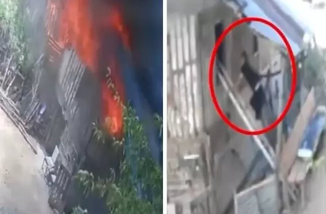 Yanan eve hiç düşünmeden girdi! İki kişinin hayatını böyle kurtardı