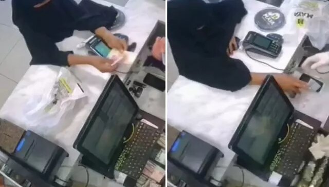 Yaptığı rezilliği kimse görmüyor sandı ama kamera kayıttaydı