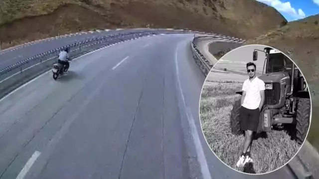 Yeni aldığı motosikletle ölüme gitti: Kaza anı araç kamerasına yansıdı