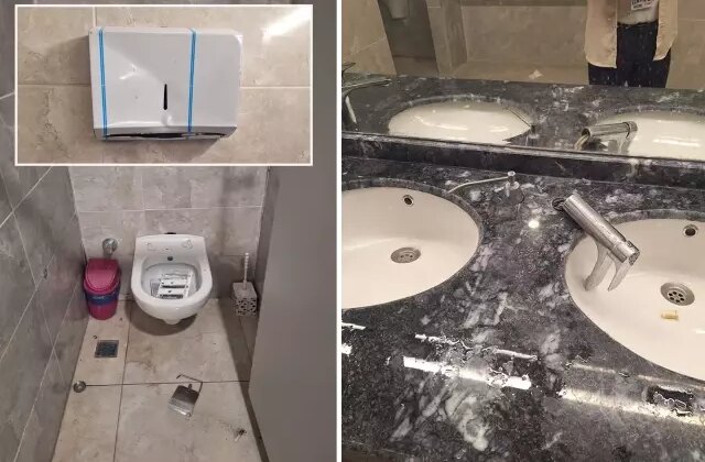 Yenilen takımın taraftarı yepyeni stadyuma böyle zarar verdi