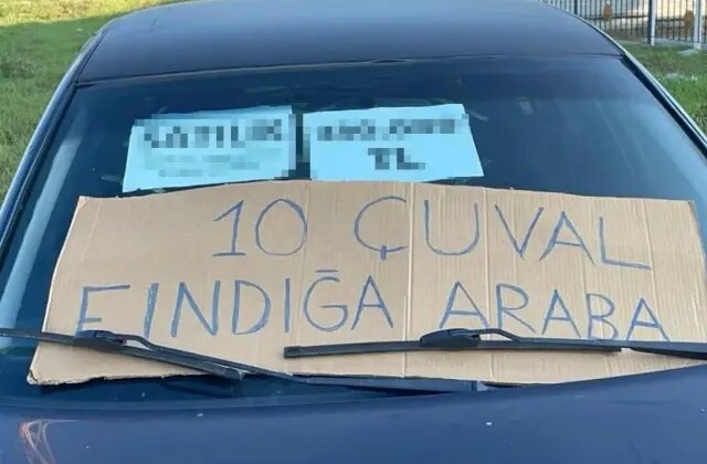 10 çuval fındığa Alman arabası! İlana mesaj yağdı