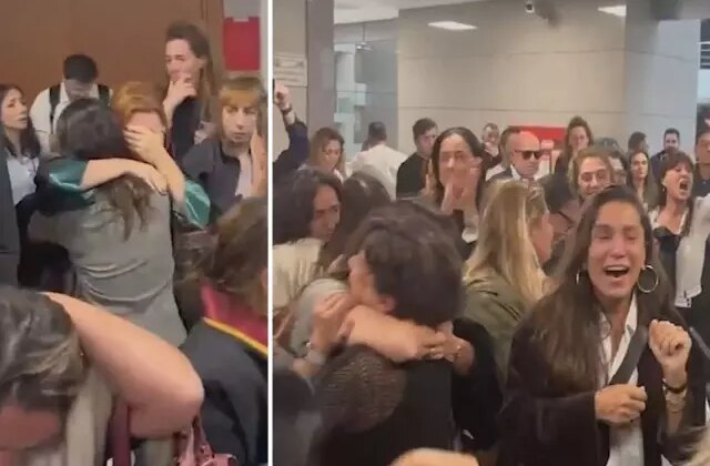Ayşe Barım’ın yakınları 8 ay sonra gelen özgürlüğe böyle sevindi