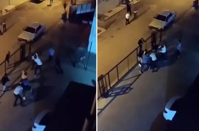 Tartıştıkları 2 kişiyle ayırmaya çalışanı dövdüler