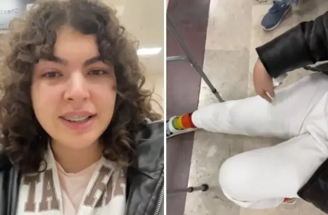Ameliyatlı bacağı yüzünden uçağa alınmadı Üniversite öğrencisi gözyaşları içinde anlattı