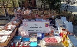 Ankara’da bir iş yerinde 1 ton 200 kilogram bozuk et ele geçirildi