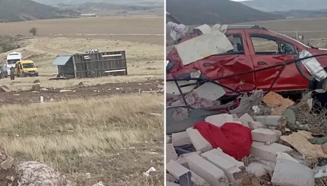 Ankara’da fırtına nedeniyle konteyner devrildi: 1 ölü, 3 yaralı