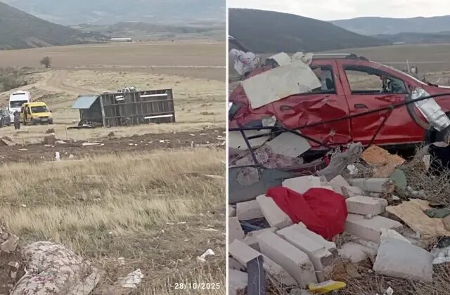 Ankara’da fırtına nedeniyle konteyner devrildi: 1 ölü, 3 yaralı