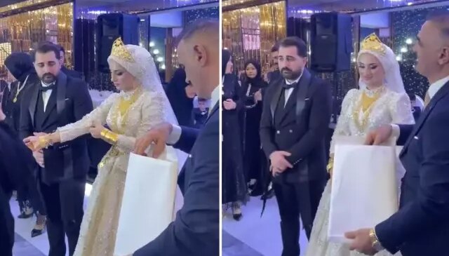 Aşiret düğününde babanın kızına hediyesi ağızları açık bıraktı