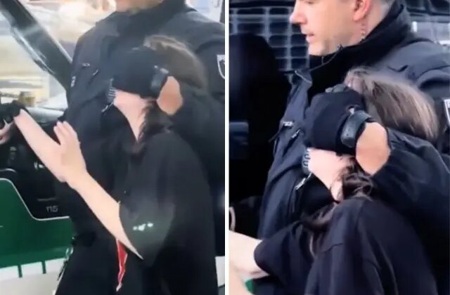 Avrupa’da özgürlük bu kadar! Küçücük çocuk gözleri kapatılarak gözaltına alındı