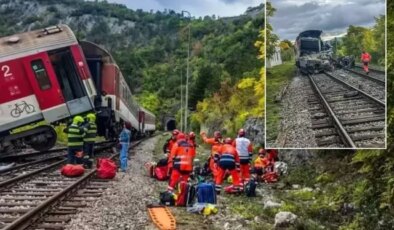 Avrupa ülkesinde tren kazası faciası! 66 kişi yaralandı