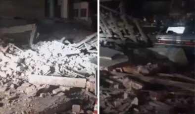 Balıkesir’den korkutan görüntüler! Yıkılan binalar var