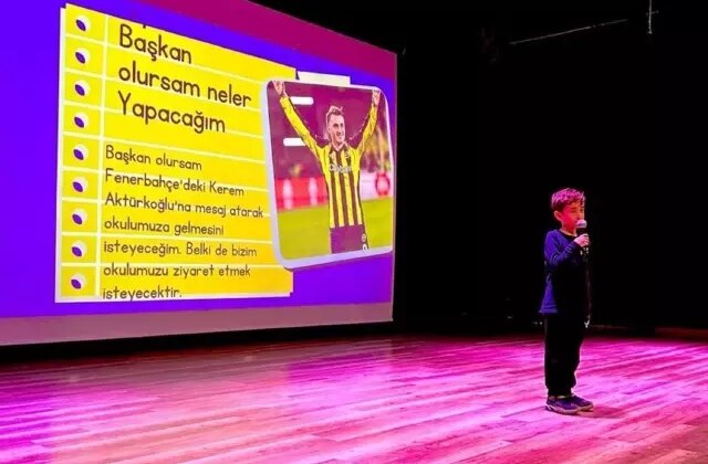 ‘Başkan olursam okula getireceğim’ demişti! Kerem Aktürkoğlu’ndan minik taraftara müjde