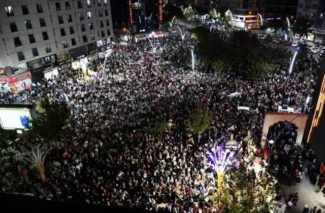 Batman’da İsrail’in Gazze saldırıları protesto edildi! Binlerce kişi katıldı