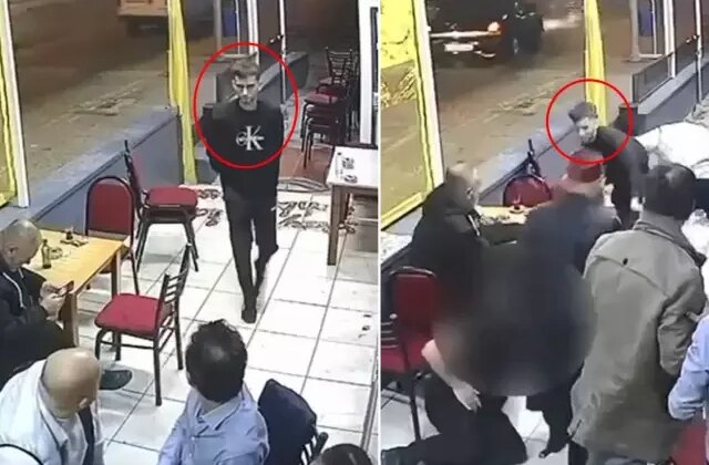 Belindeki silahı çıkartıp çay ocağında oturan adamı vurdu