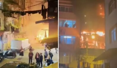 Beyoğlu’nda kız istemede patlatılan havai fişekler evi yaktı: 8 kişi dumandan etkilendi