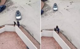 Otomobili, husumetli olduğu ailenin üzerine sürdü