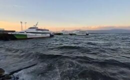 Bursa’da deniz otobüsü seferleri olumsuz hava koşulları nedeniyle iptal edildi