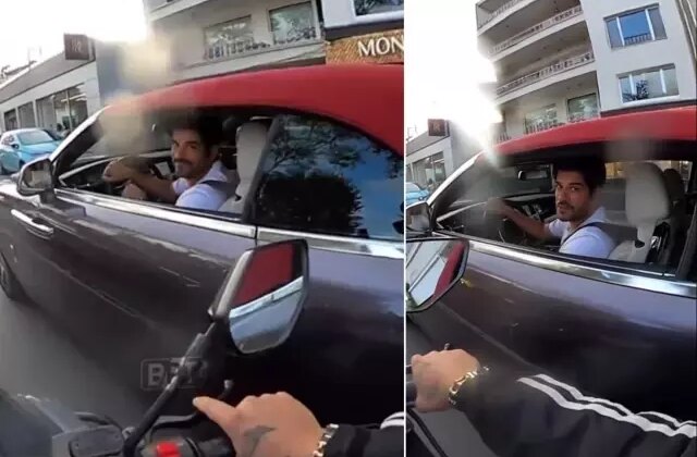 Burak Özçivit trafikte hayranının sorusu karşısında ne diyeceğini bilemedi
