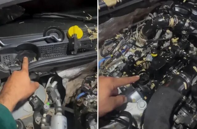 Cam suyunu aracın motoruna koyunca olanlar oldu
