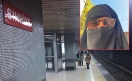 Çarşaf giyip metroda dolaşan erkek gözaltına alındı