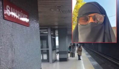 Çarşaf giyip metroda dolaşan erkek gözaltına alındı