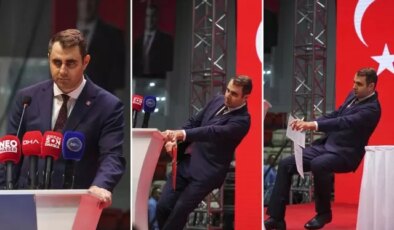 CHP Kongresinde tek aday kürsüde fenalaşıp yere yığıldı