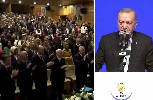 Cumhurbaşkanı Erdoğan’ın gönderdiği selamı hemşehrileri ayakta alkışladı