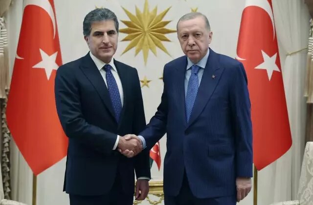 Cumhurbaşkanı Erdoğan, Irak Kürt Bölgesel Yönetimi Başkanı Barzani’yi kabul etti