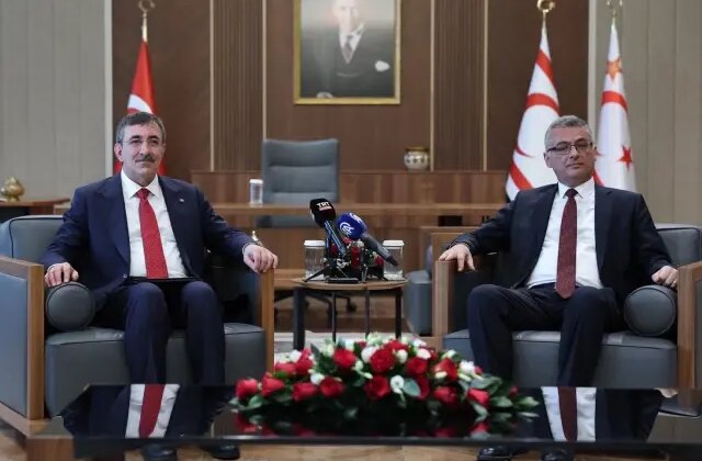 KKTC Cumhurbaşkanı Erhürman ile görüşen Cevdet Yılmaz’dan net mesaj
