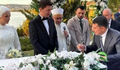 Cumhurbaşkanlığı Özel Kalem Müdürü Hasan Doğan, Faruk Alagaş’ın nikah törenine katıldı