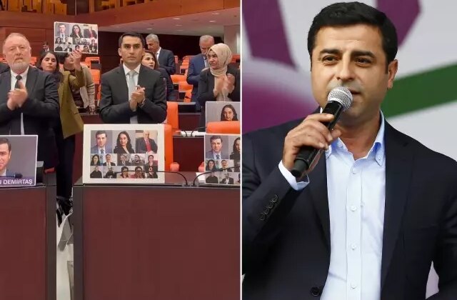 DEM Partililer bakanlığın Demirtaş hamlesini protesto etti