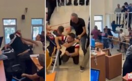 Diyarbakır Adliyesi’nde duruşma salonu içerisinde kavga