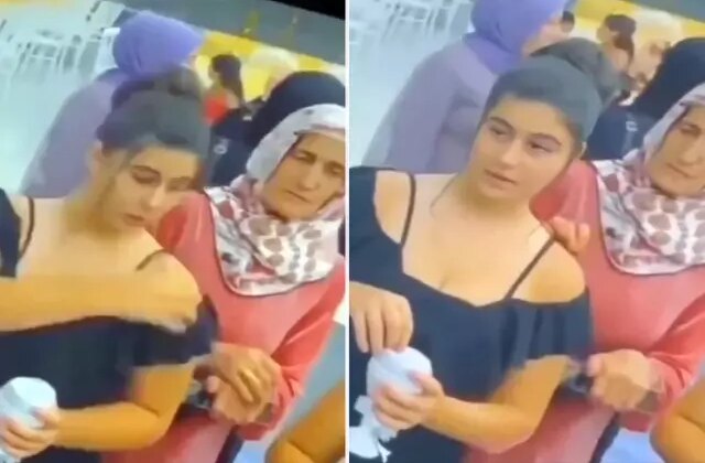 Düğünde çekilen garip görüntü: Arkadaki kadının hareketine dikkat