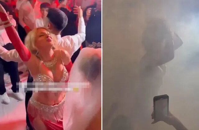 Düğündeki görüntü olay oldu! “Bu evlilikten hayır gelmez” yorumları yapılıyor