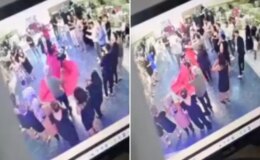 En mutlu günleri zehir oldu! Dev avize gelinin üzerine düştü