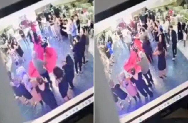 En mutlu günleri zehir oldu! Dev avize gelinin üzerine düştü
