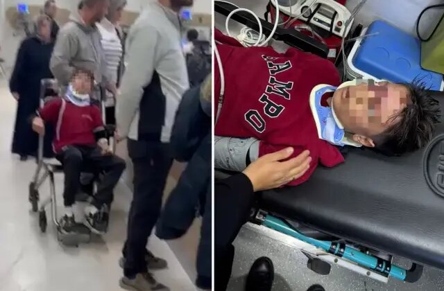 Erzurum’da okul çıkışı merdivenlerde izdiham: 23 öğrenci yaralandı