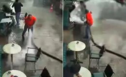 Esnaf şov yapayım derken kaos çıkardı