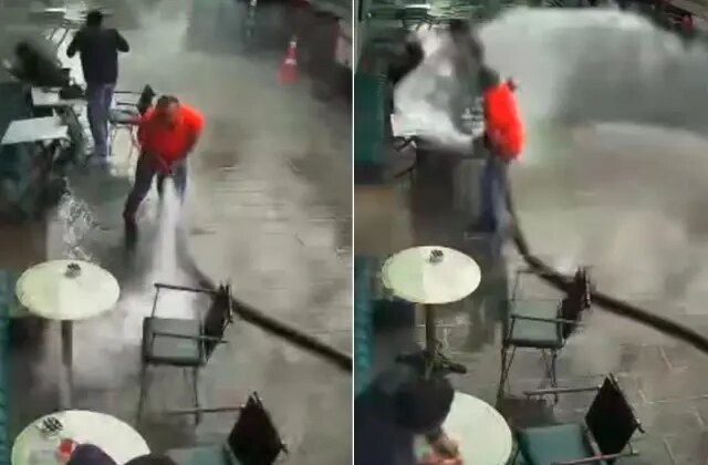 Esnaf şov yapayım derken kaos çıkardı