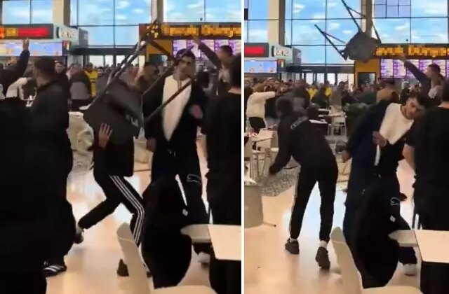 AVM’de ortalık karıştı, sandalyeler havada uçuştu